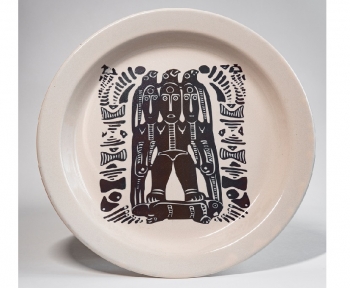 Тарелка "Богиня" Пермский звериный стиль